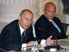 Vladimir Putin a jeho poradce Sergej Karaganov