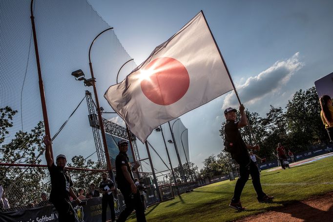 Zahajovací zápas Mistrovství světa v softbalu mužů 2019, Česká republika proti Nový Zéland, Praha, Bohnice, 13. 6. 2019