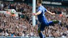 Fotbalista Chelsea Gary Cahill slaví svůj gól v utkání anglické Premier League 2012/13 proti Tottenhamu.