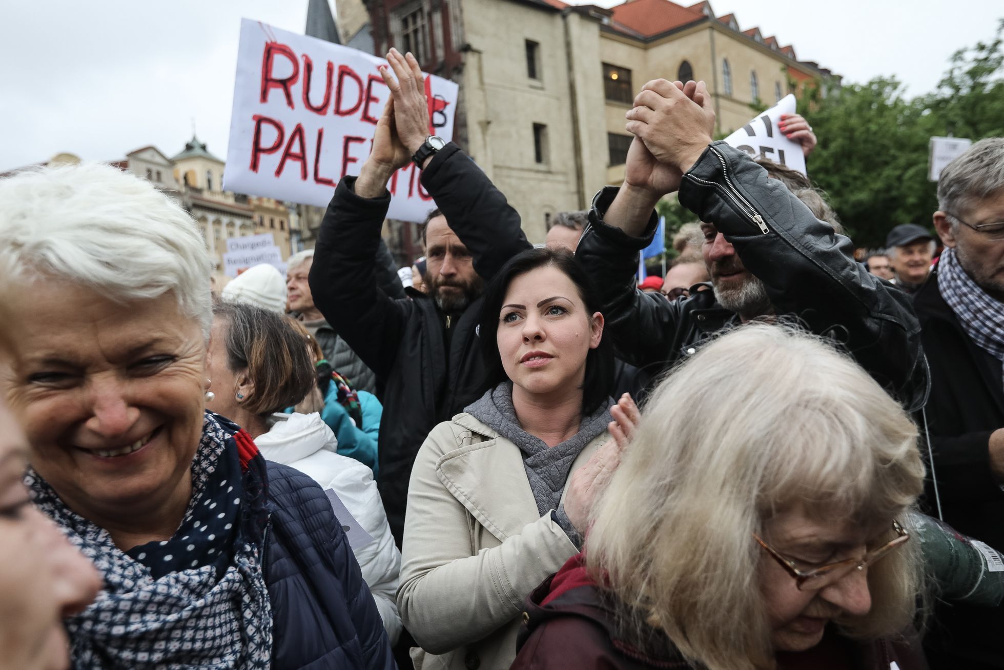 Protest / pochod / demonstrace proti jmenování Marie Benešové ministryní, Milion chvilek pro demokracii, Praha