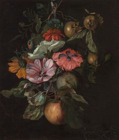 Rachel Ruyschová: Feston s květinami a ovocem, 1682.