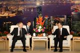Vladimír Putin na setkání s čínským premiérem Wen Ťia-paem.