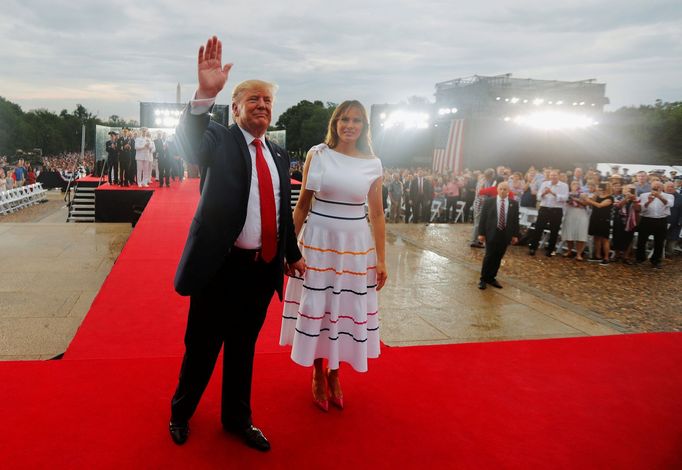 Prezident Donald Trump zažil coby hlava státu třetí oslavu Dne nezávislosti.