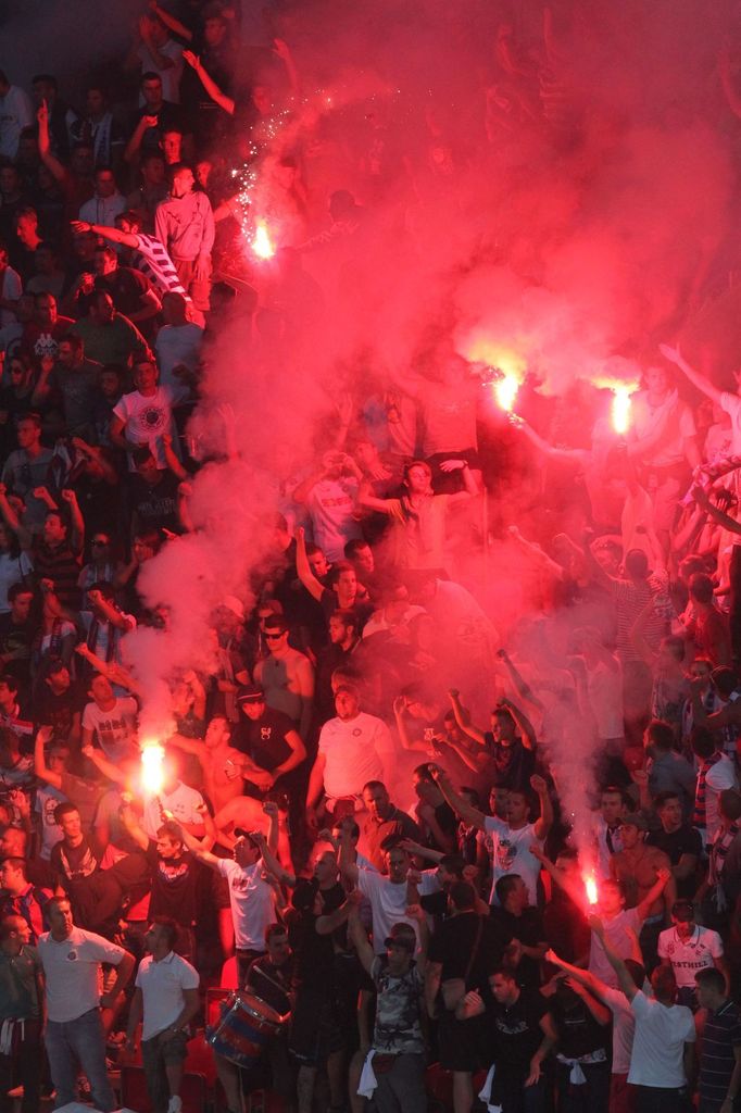 Slavia - Hajduk Split: fanoušci Hajduku