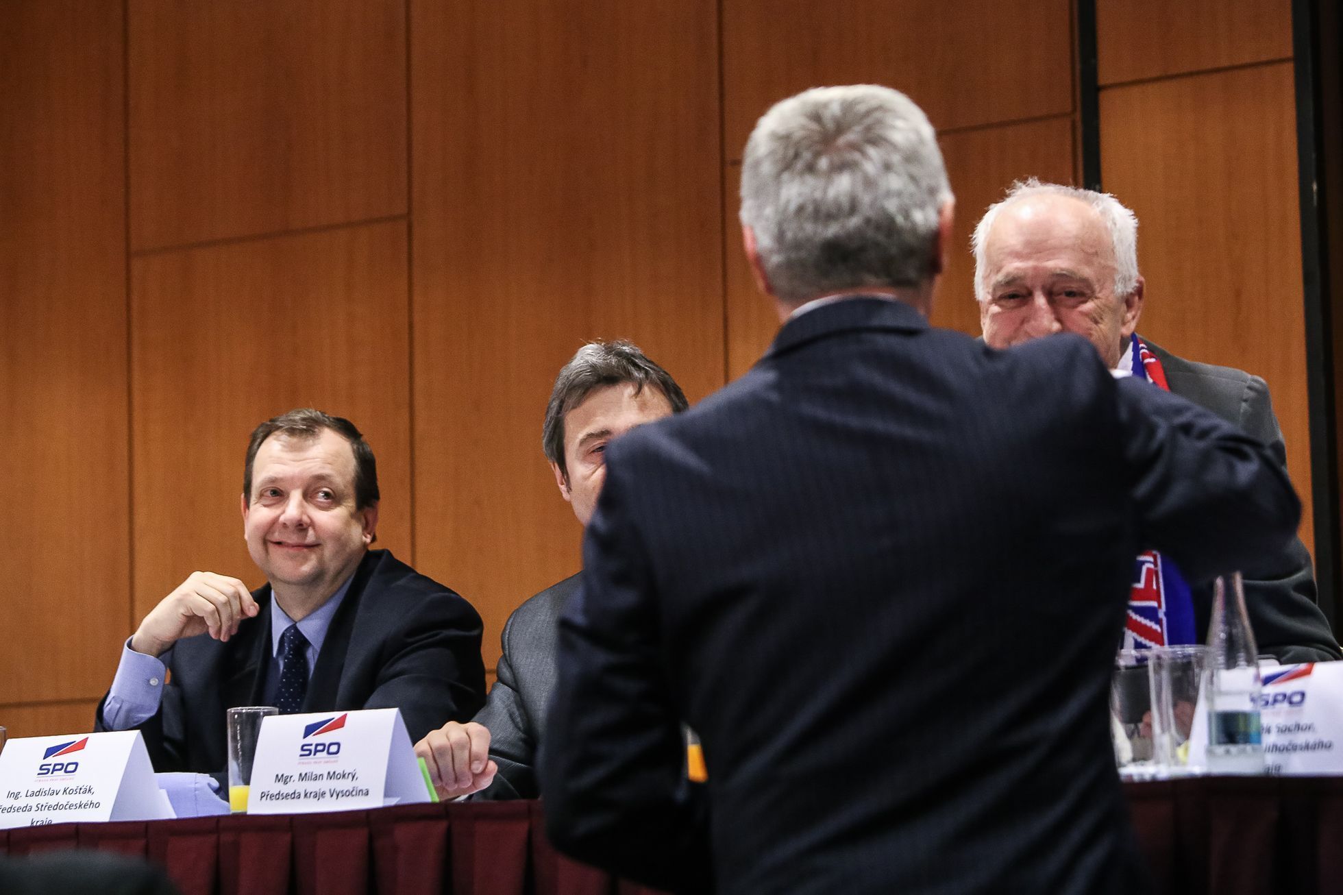Volební sjezd SPO Zemanovci - Miloš Zeman, Martin Nejedlý, Vratislav Mynář - 28.3.2018
