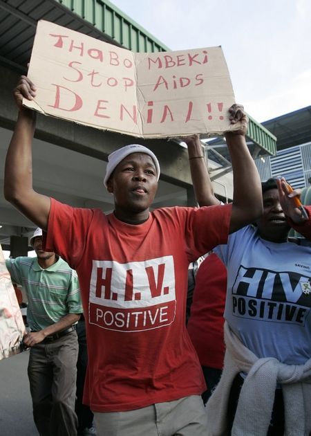 protesty AIDS Afrika