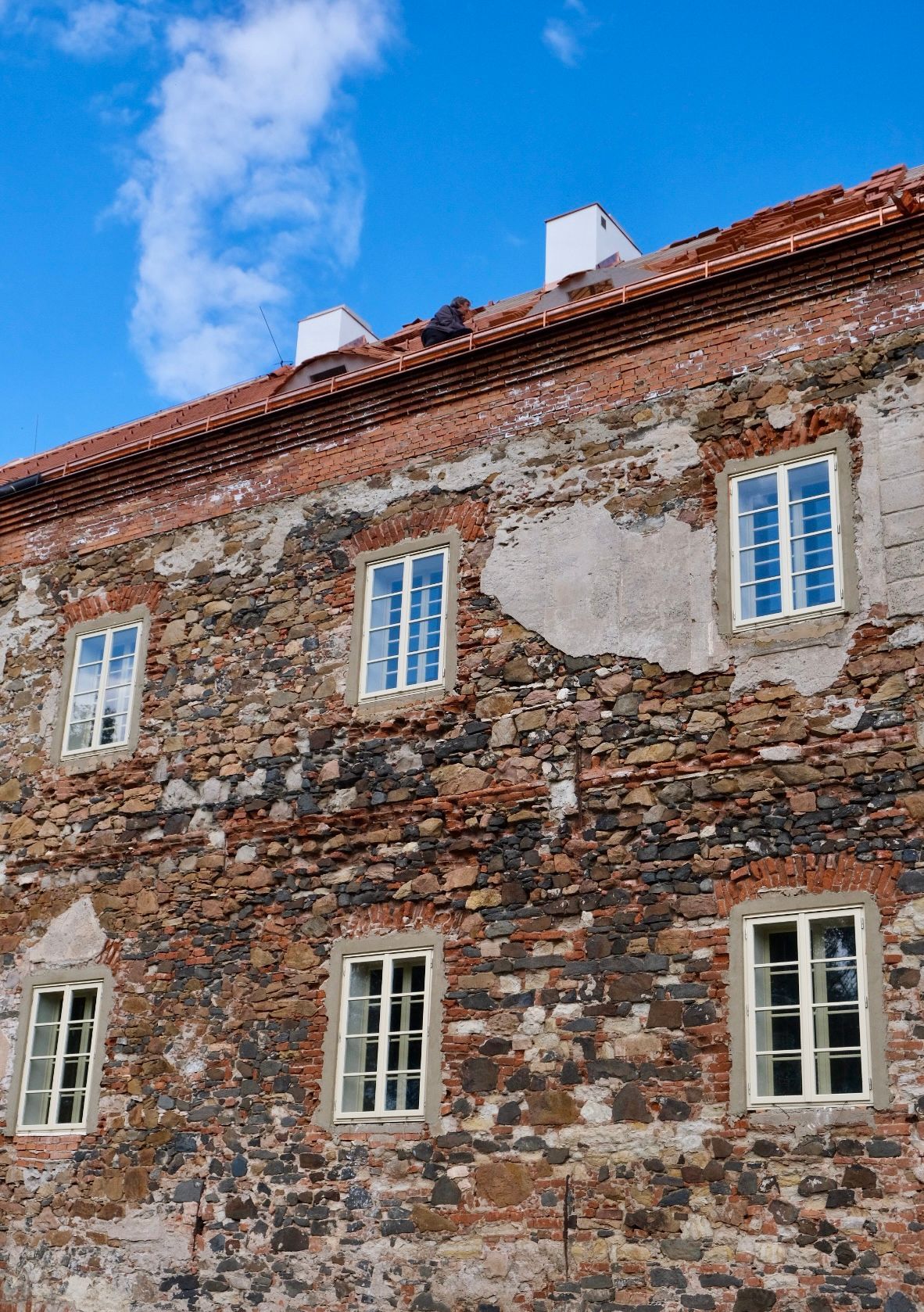 Oprava zámku na Chebsku