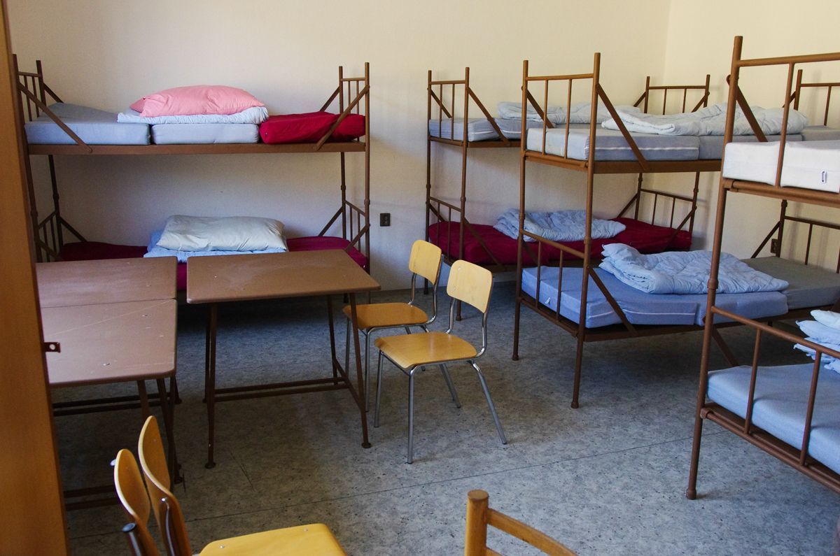 Vyšní Lhoty - detenční tábor pro uprchlíky