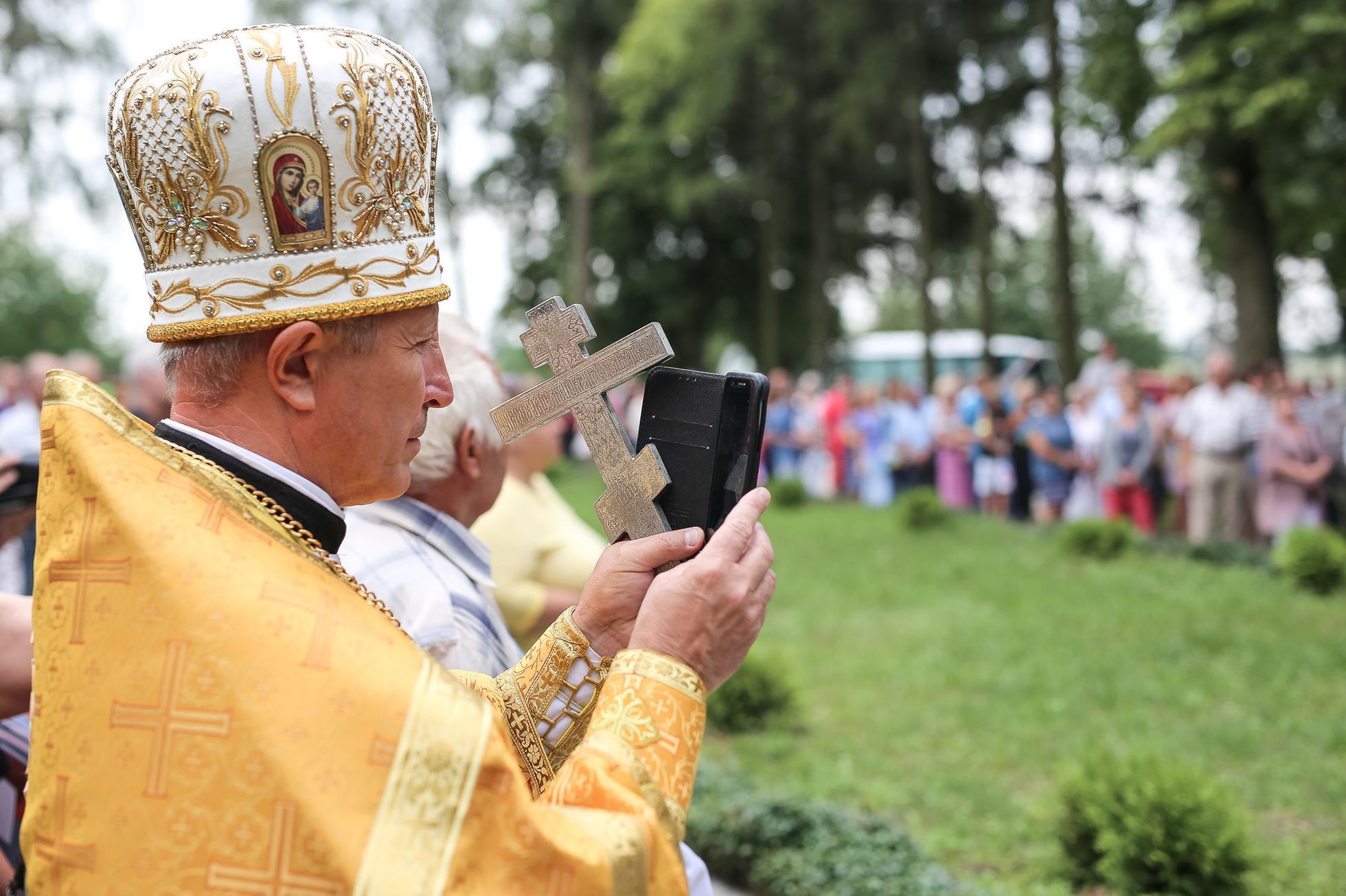 Český Malín, Ukrajina - pietní akt k 75. výročí vypálení vesnice nacisty