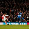 Football: Arsenal's Alex Oxlade Chamberlain scores their first goal