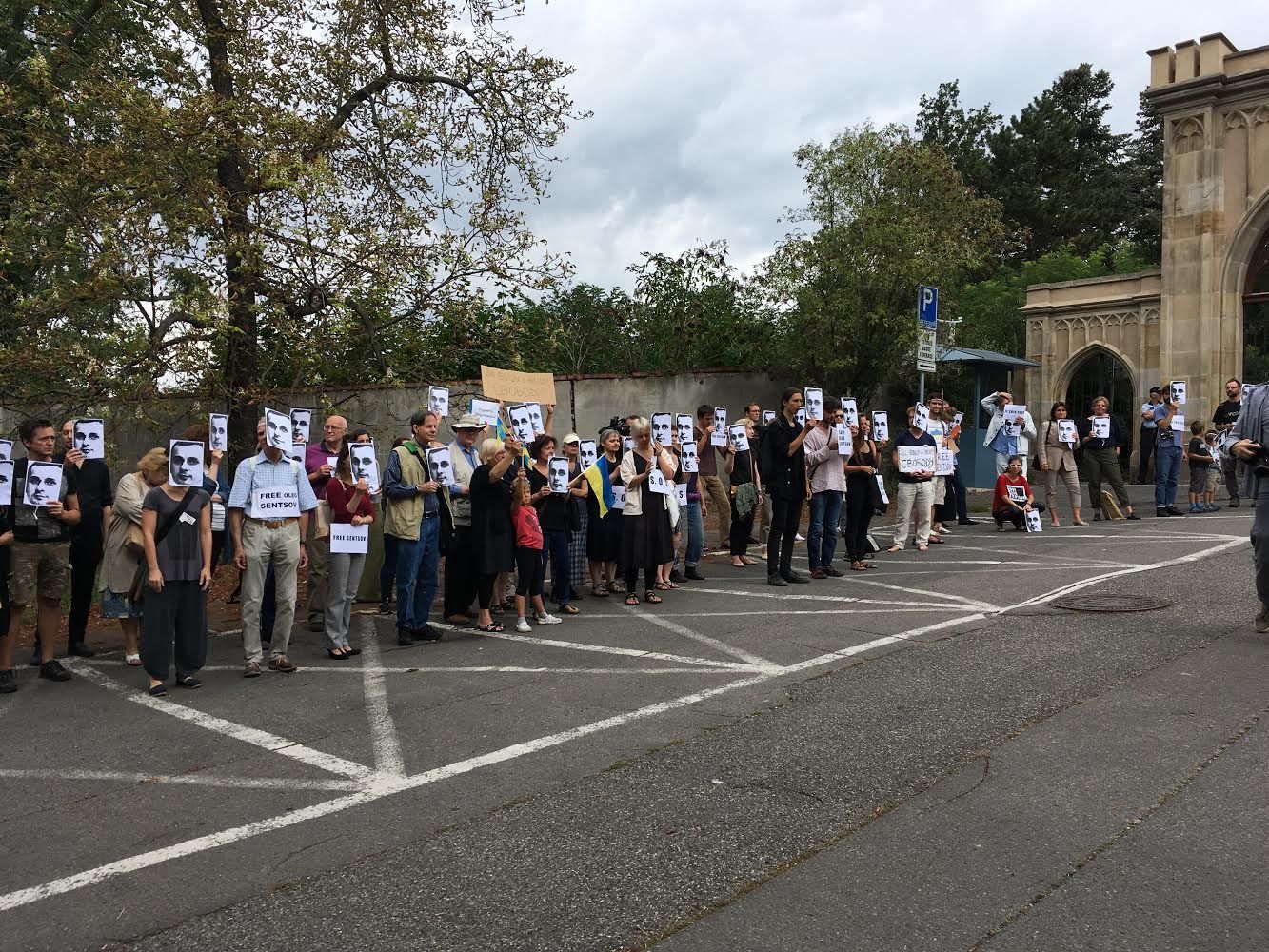 Protest za propuštění politických vězňů v Rusku