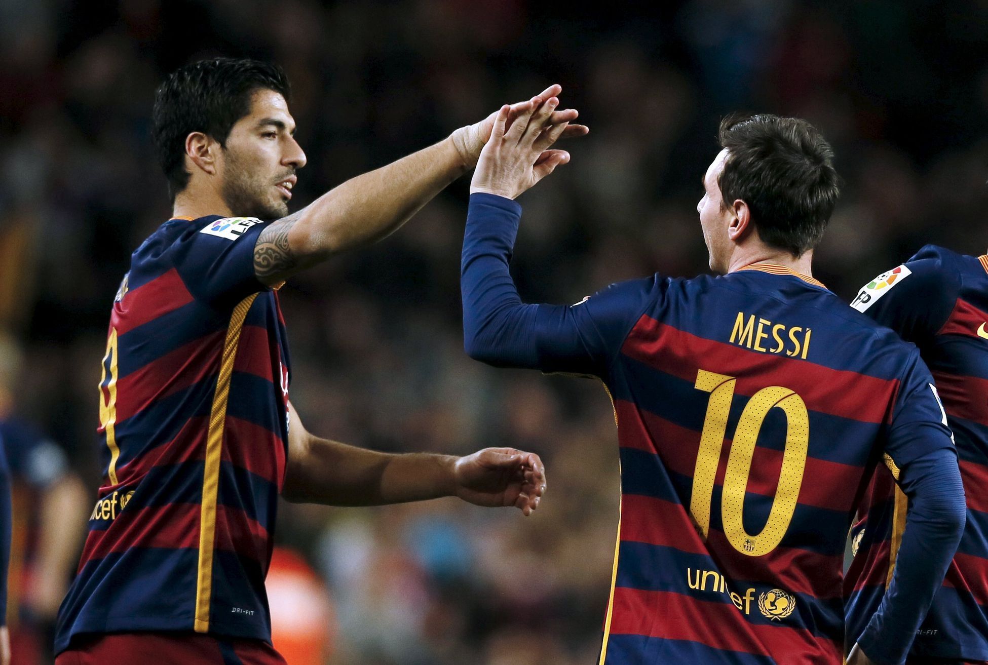 Lionel Messi a Luis Suárez (FC Barcelona)