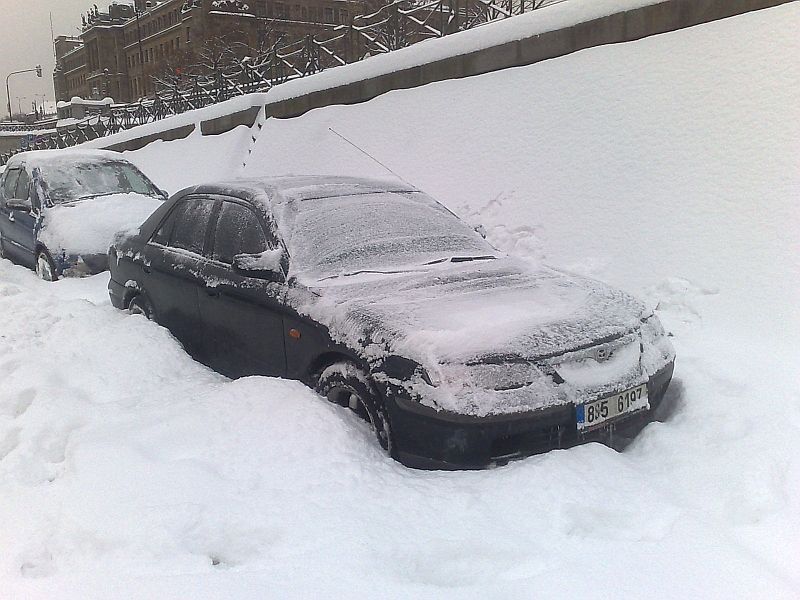 Sníh v Praze, 11. ledna 2010