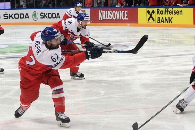 MS 2016, Česko-USA: Michal Řepík (62) a Michal Birner (16)