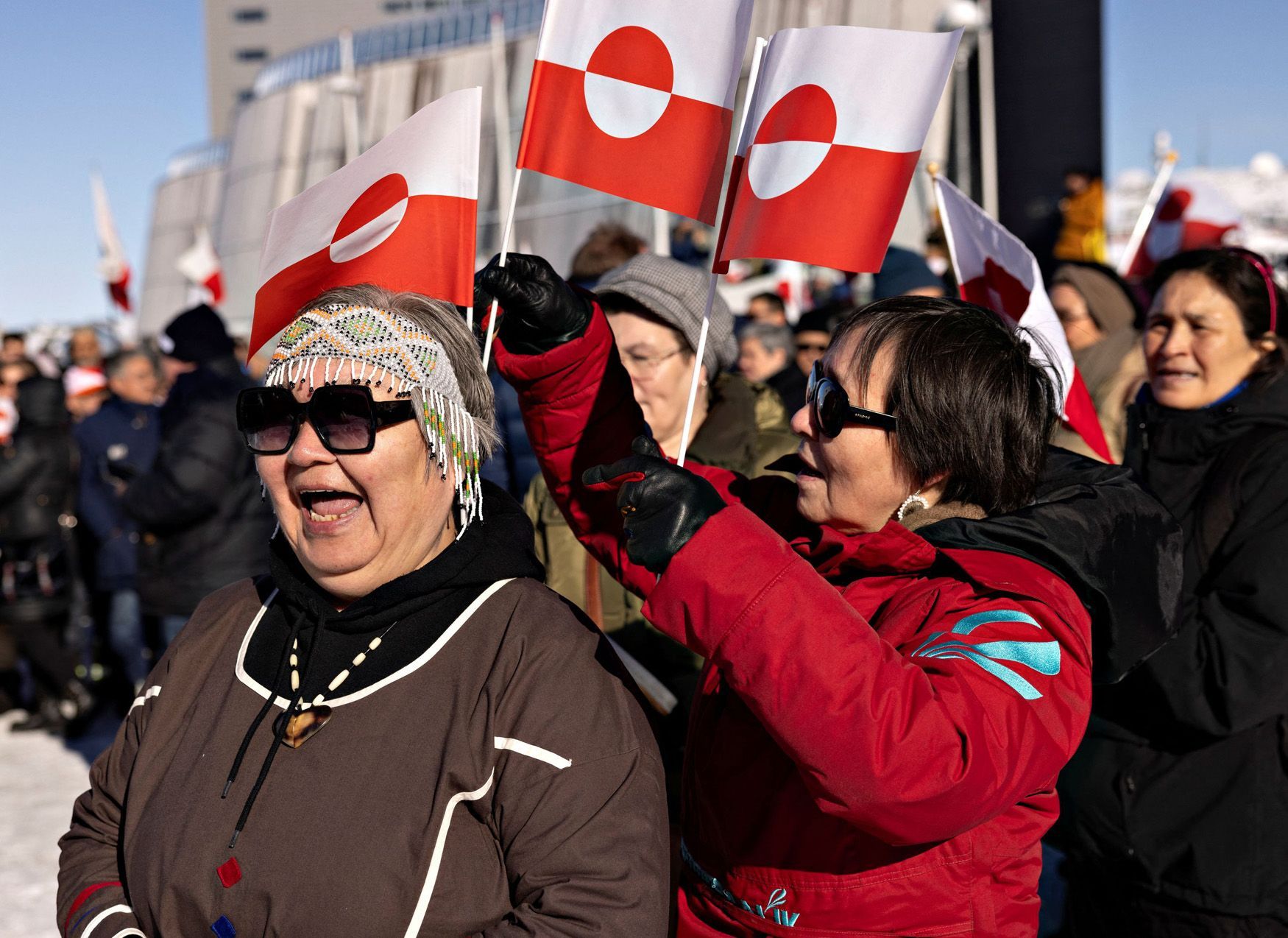 Grónsko, protest, USA, NATO