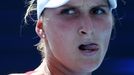 Markéta Vondroušová ve čtvrtfinále OH 2020 proti Paule Badosaové