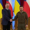 Petr Fiala a Volodymyr Zelenskyj