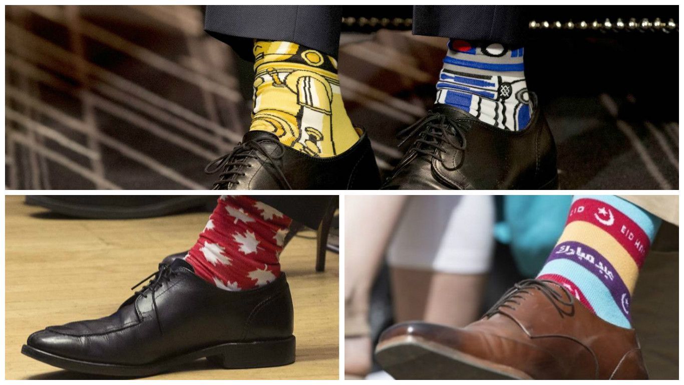 Justin Trudeau - ponožky