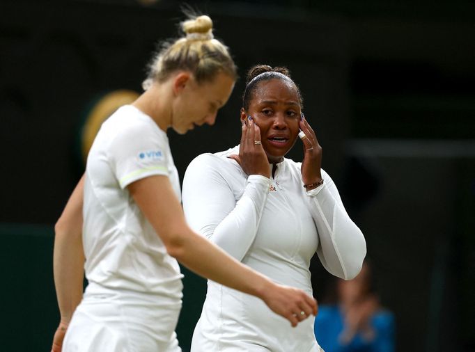 Taylor Townsendová a Kateřina Siniaková, Wimbledon 2024