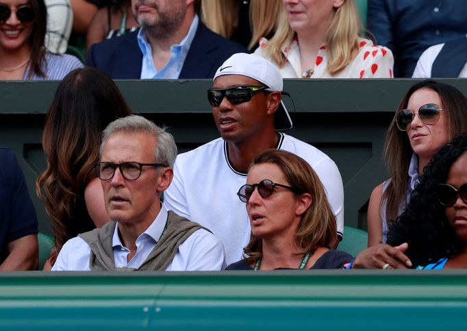 Celebrity na Wimbledonu 2018 (Tiger Woods)