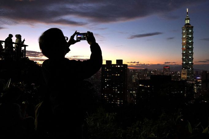 Tchajwanský mrakodrap Taipei 101.