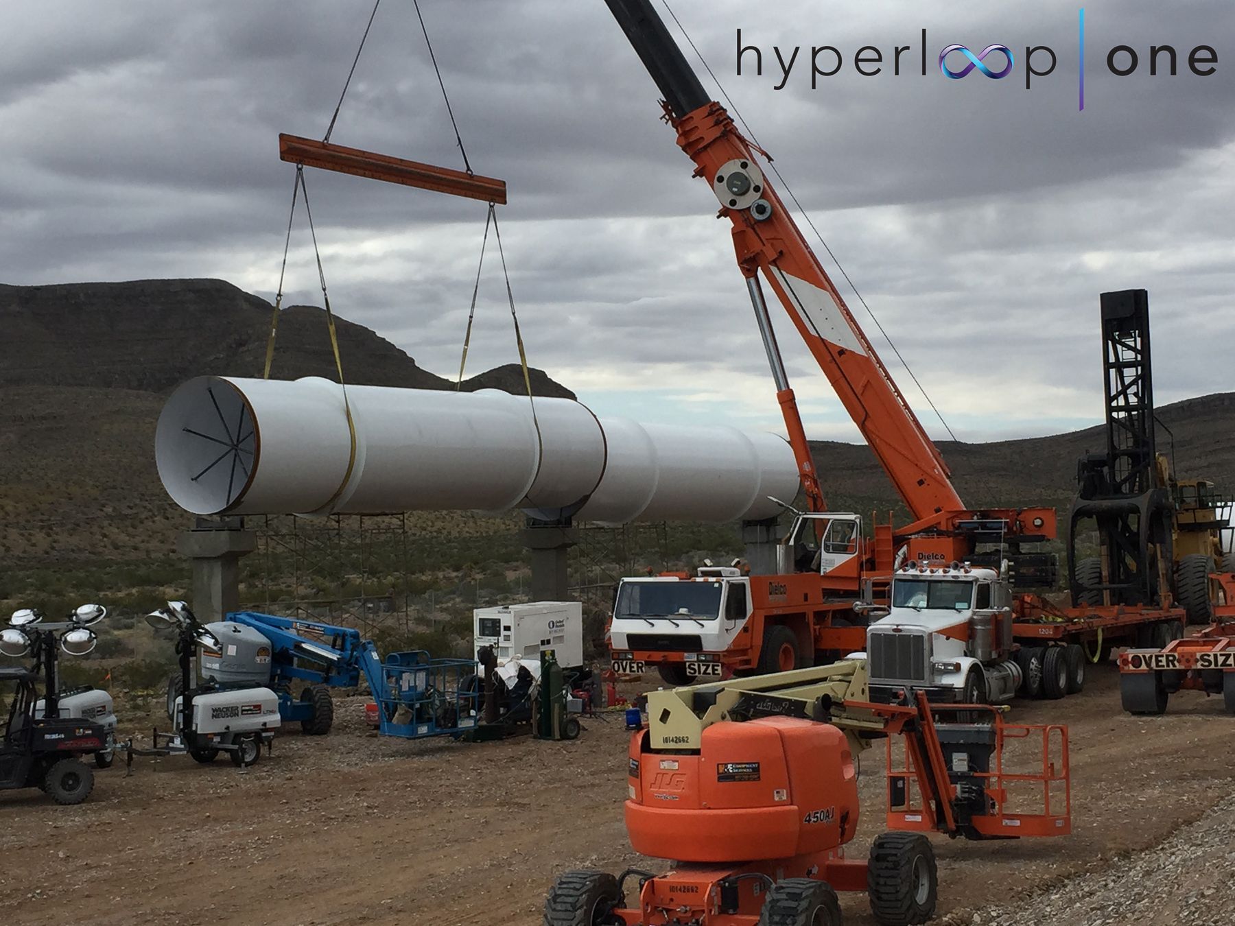Hyperloop One - před testem