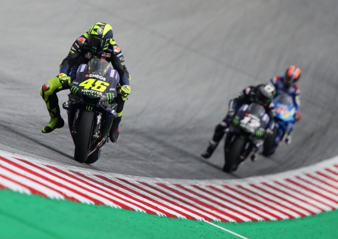 Valentino Rossi na Yamaze v závodě MotoGP v rámci VC Rakouska 2019