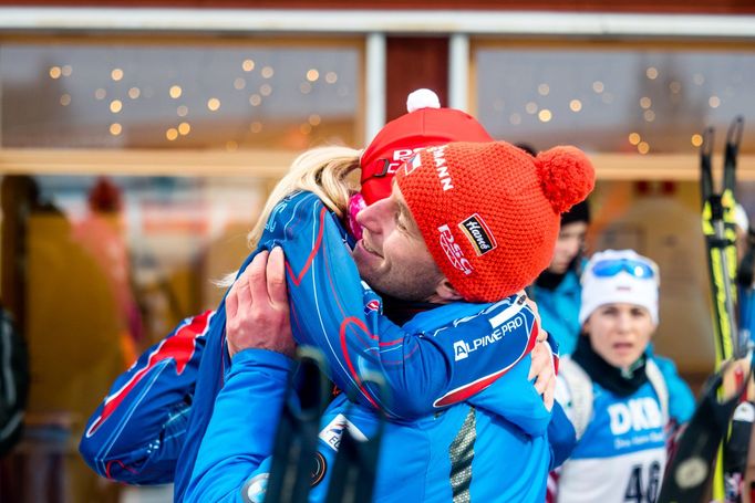 SP Östersund, stíhačka Ž:  Eva Puskarčíková a Zdeněk Vítek