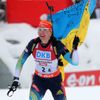 Biatlon, SP  Hochfilzen: Olena Pidhrušná, finišmanka ukrajinské štafety