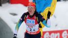 Biatlon, SP  Hochfilzen: Olena Pidhrušná, finišmanka ukrajinské štafety