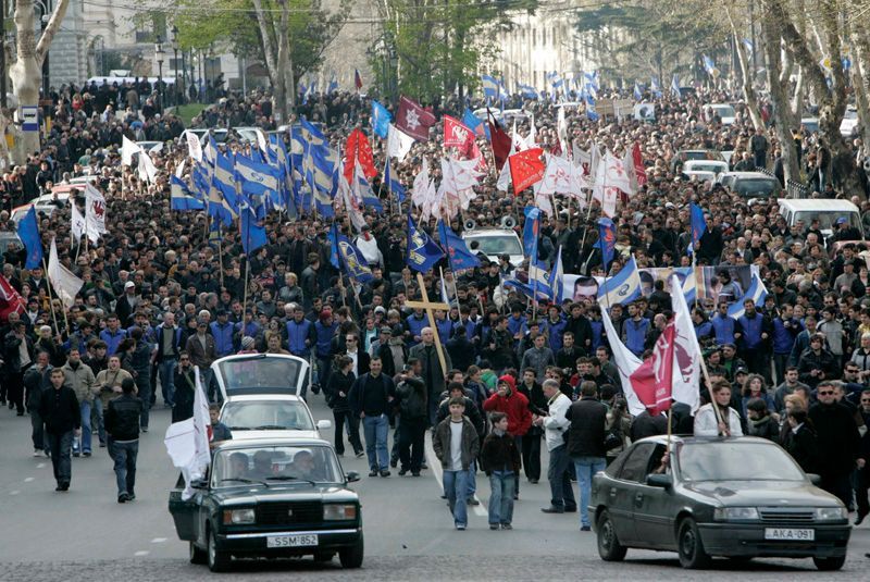 Protesty v Gruzii