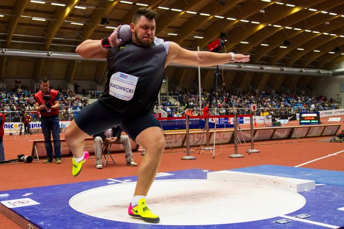 Czech Indoor Gala 2017: koule -  Konrad Bukowiecki