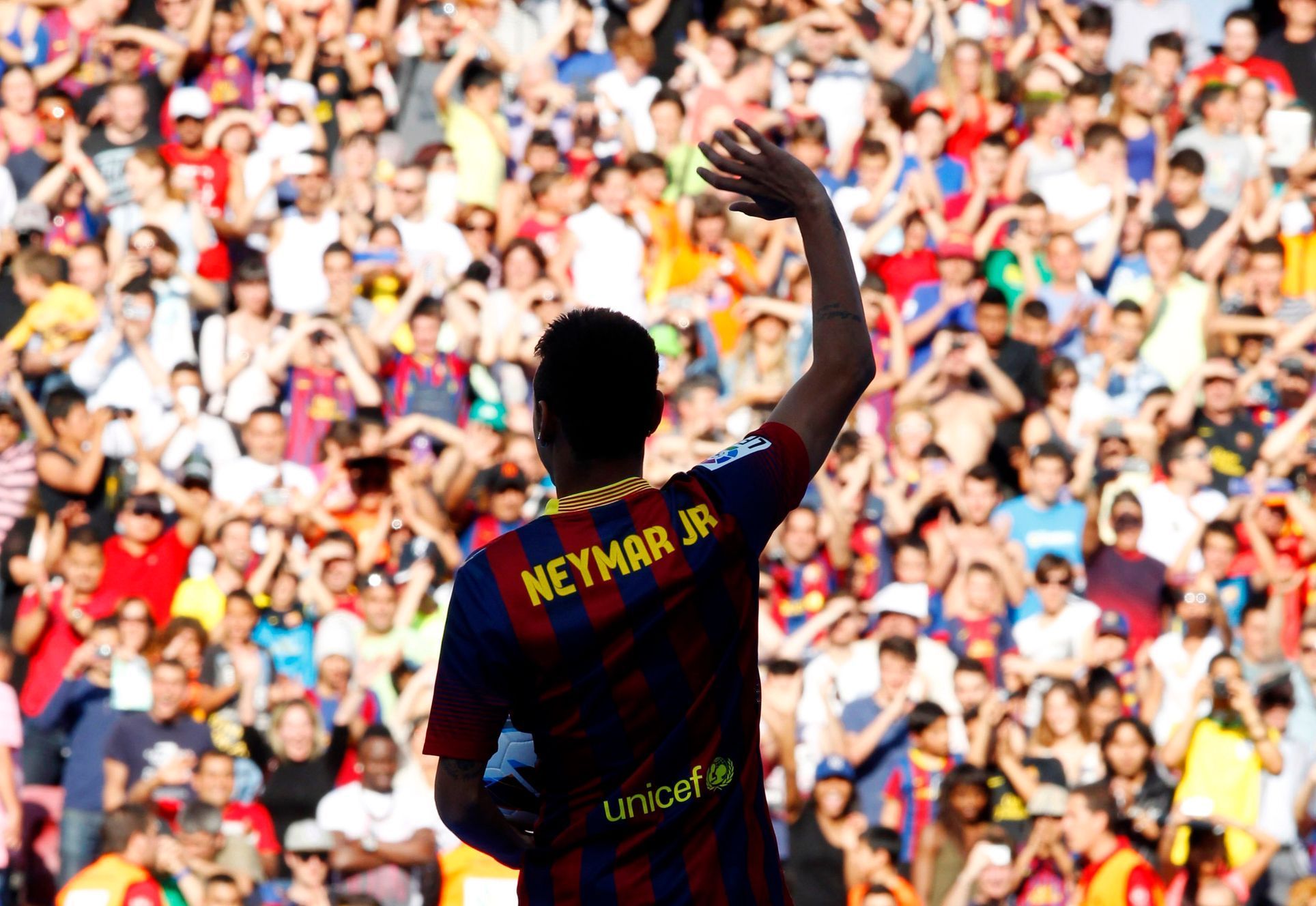 Nový hráč FC Barcelona Neymar