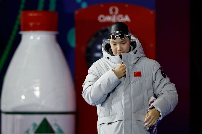 Čínská plavkyně Jü C'-ti na MS 2025 v Singapuru