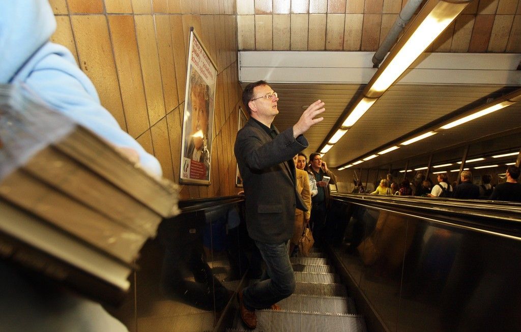 Petr Nečas - metro-kampaň