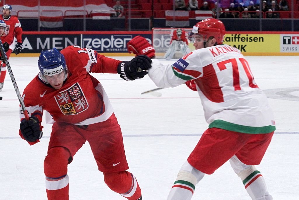 MS v hokeji 2013, Česko - Bělorusko: Tomáš Fleischmann - Ilja Kaznaděj