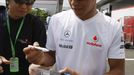 Lewis Hamilton miluje Japonsko a japonské fanoušky. Vloni ve Fudži vyhrál. Co předvede letos?