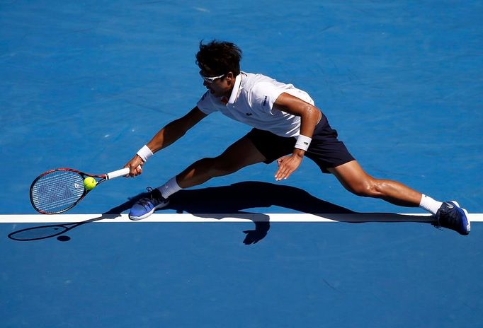 Jihokorejský tenista Čong-Hjon na Australian Open 2018