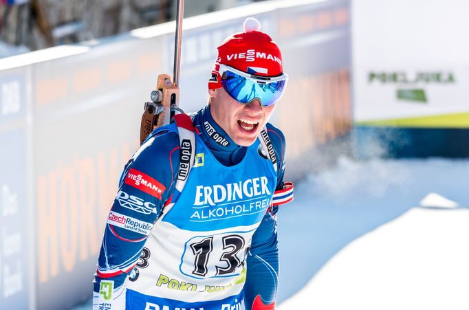 SP Pokljuka, štafeta M: Michal Krčmář