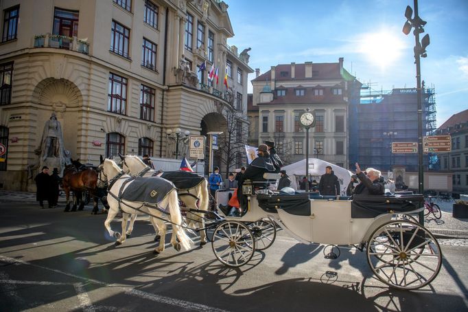 Protest fiakristů v Praze objektivem Richarda Horáka