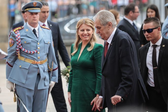 Zuzana Čaputová a Miloš Zeman