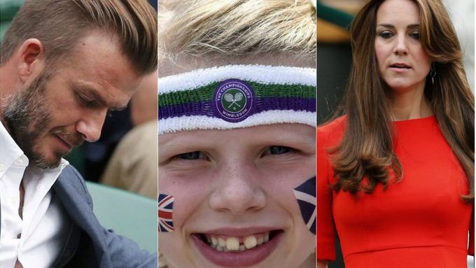 Prohlédněte se, jak se fandí na letošním Wimbledonu v královské lóži, mezi hvězdami šoubyznysu i v hledišti všech 19 kurtů All England Clubu.