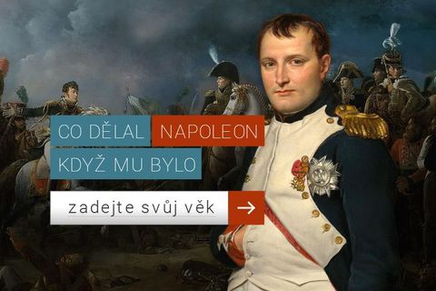 Vydejte se po stopách Napoleona. Odhalte v grafice, co dělal ve vašem věku