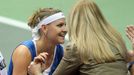 Fed Cup, Česko - Austrálie: Lucie Šafářová a Petra Kvitová