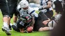 Finále ligy amerického fotbalu mezi Black Panthers a Ostrava Steelers.