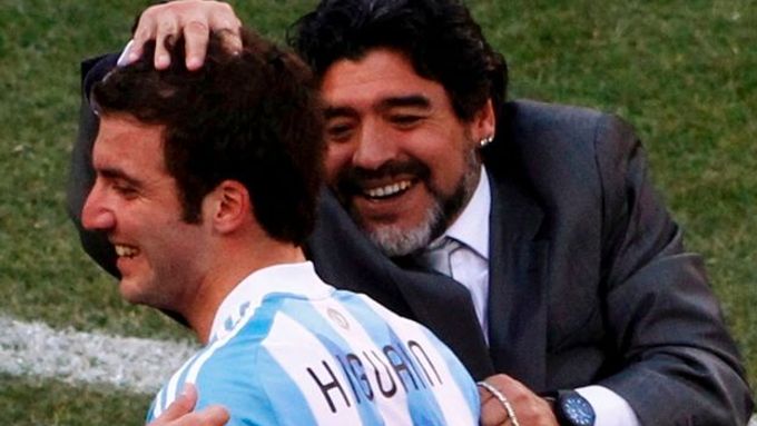 Fotbalová legenda Maradona