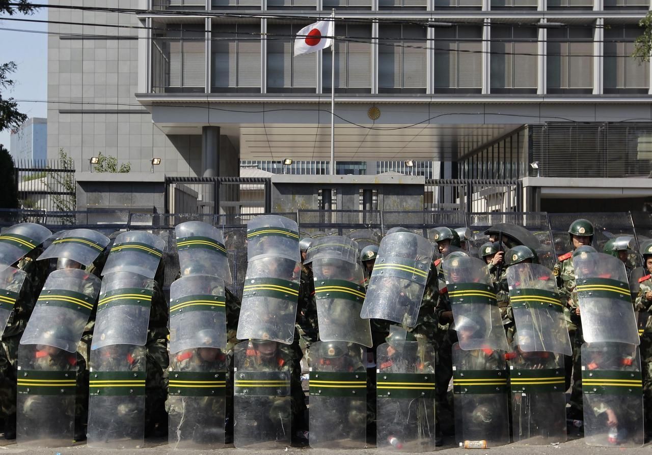 Demonstrace v Číně a Japonsku