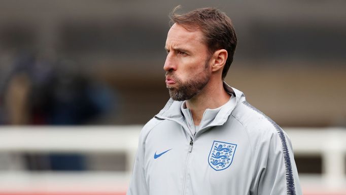 Soccer Football - UEFA Nations League - England Training - St. George’s Park, Burton upon Trent, Britain - May 28, 2019   England manager Gareth Southgate during training