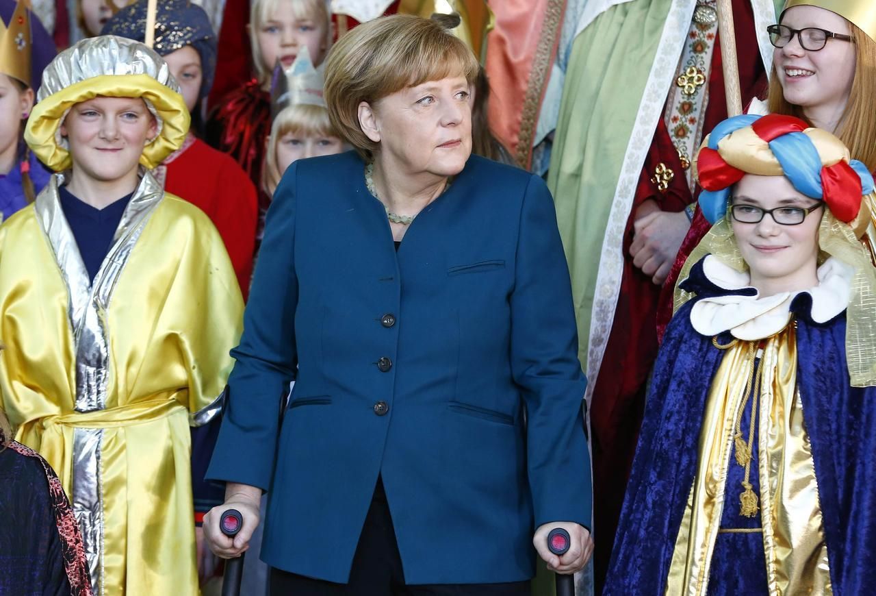 Angela Merkelová o berlích