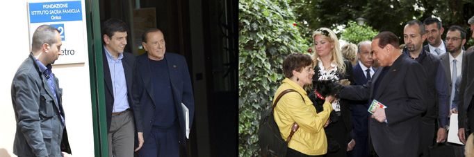 V květnu 2014 Silvio Berlusconi v doprovodu policie nastoupil trest 1 roku veřejně prospěšných prací.